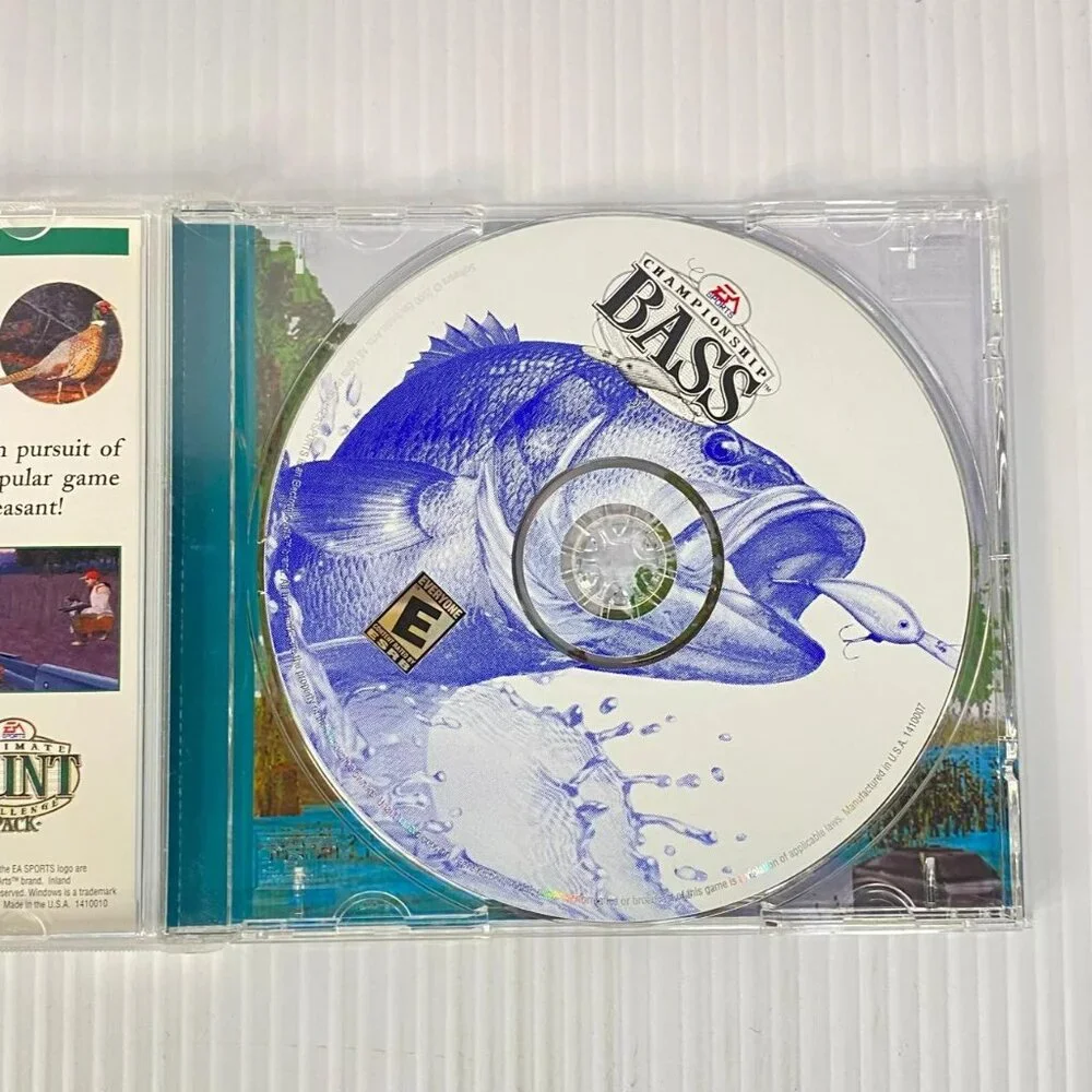 EA Sports Championship Bass VTG PC Game 2000 + Original Box
